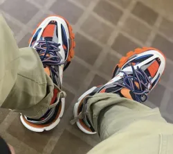 EM Sneakers Balenciaga Track Blue Orange(Without LED) review Tayy Campbell