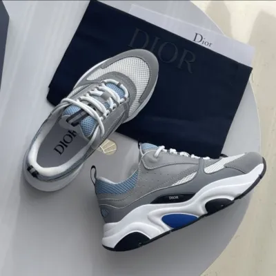 EM Sneakers Dior B22 Rice Grey Blue review Takiyah Morris