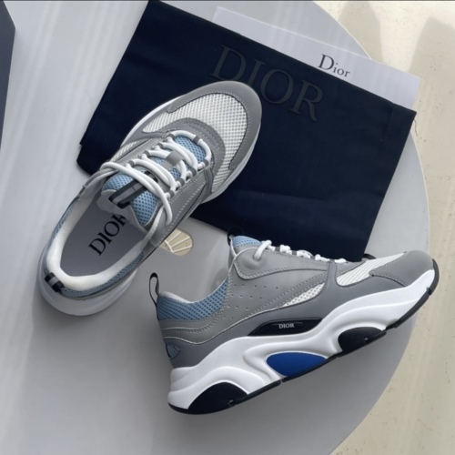 EM Sneakers Dior B22 Rice Grey Blue review 
