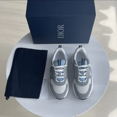 EM Sneakers Dior B22 Rice Grey Blue review Queen Banks
