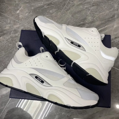 EM Sneakers Dior B22 Triple White Silver  reviewed by