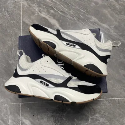 EM Sneakers Dior B22 White Black review lay lay 00
