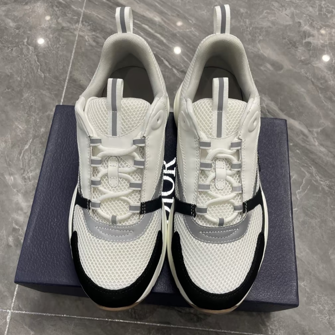 EM Sneakers Dior B22 White Black review 1