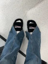 EM Sneakers Balenciaga Furry Slide Black review 0