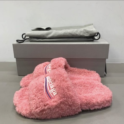 EM Sneakers Balenciaga Furry Slide Pink review Jamera Simmons