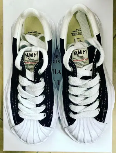EM Sneakers Mihara Yasuhiro Blakey OG Sole Canvas Low Black No Logo NO.703 review gagf
