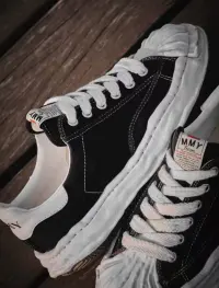EM Sneakers Mihara Yasuhiro Blakey OG Sole Canvas Low Black No Logo NO.703 review 0