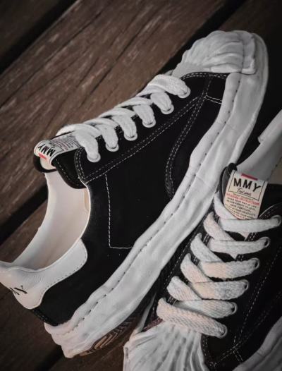 EM Sneakers Mihara Yasuhiro Blakey OG Sole Canvas Low Black No Logo NO.703 review astjrh