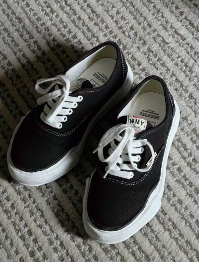 EM Sneakers Mihara Yasuhiro Baker OG Sole Canvas Low Black NO.715 review Kamese Hutcherson