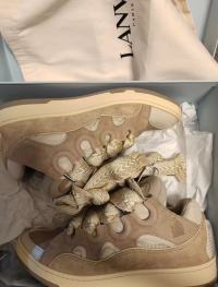 EM Sneakers Lanvin Leather Curb White Brown review 0