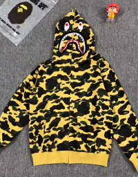 EM Sneakers BAPE 1st Camo Shark Full Zip Hoodie Yellow review 0
