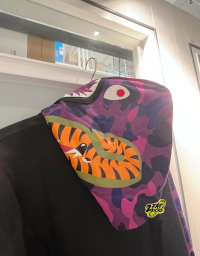 EM Sneakers BAPE Color Camo Shark Full Zip Hoodie (FW23) Purple review 1