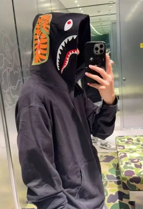 EM Sneakers BAPE Shark Full Zip Hoodie (SS22) Black review 