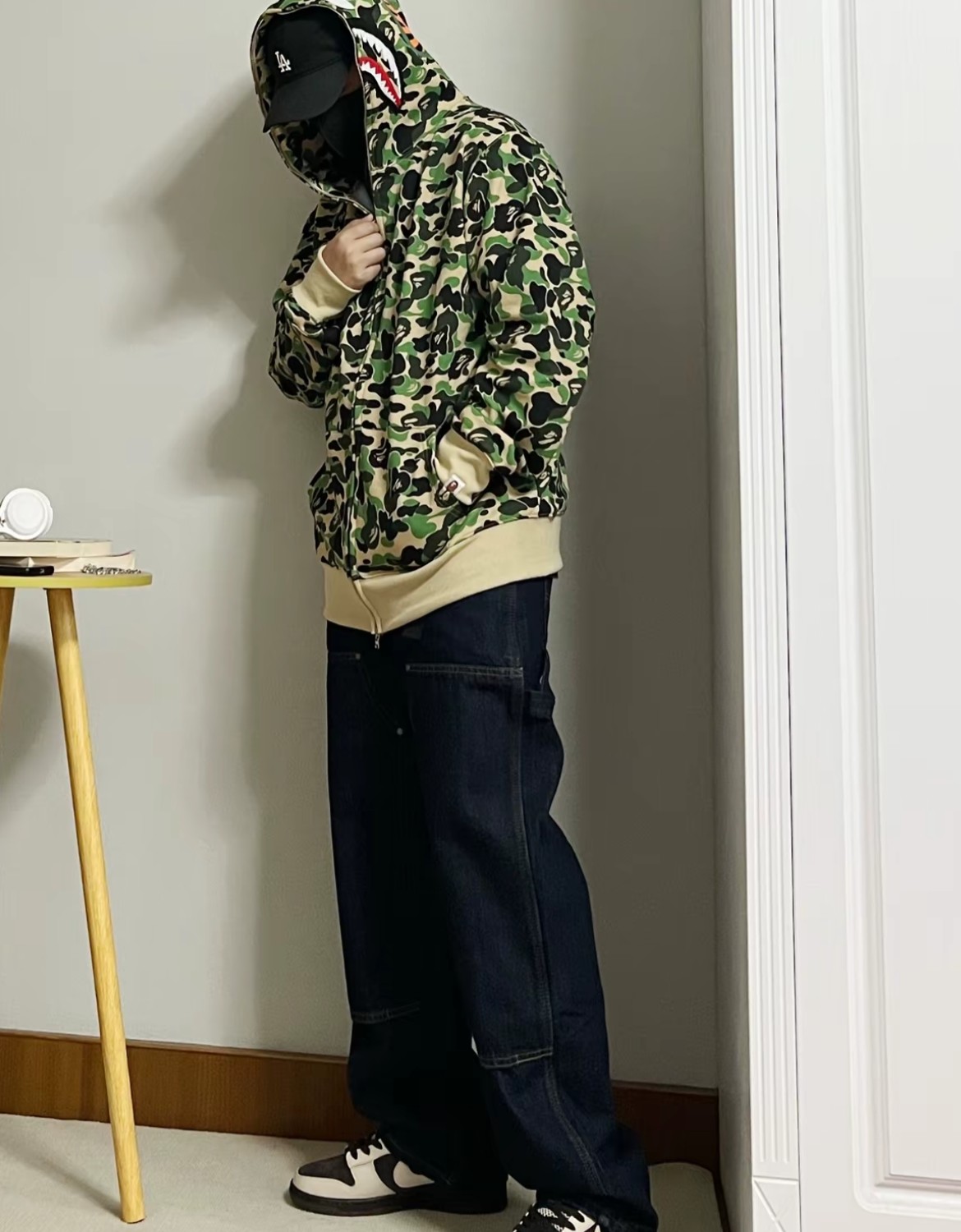 EM Sneakers BAPE ABC Camo Shark Full Zip Hoodie Blue & Pink & Green review 0