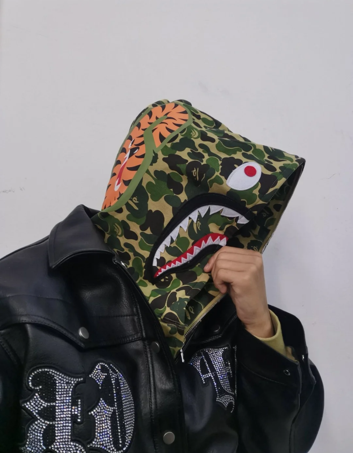 EM Sneakers BAPE ABC Camo Shark Full Zip Hoodie Blue & Pink & Green review 0