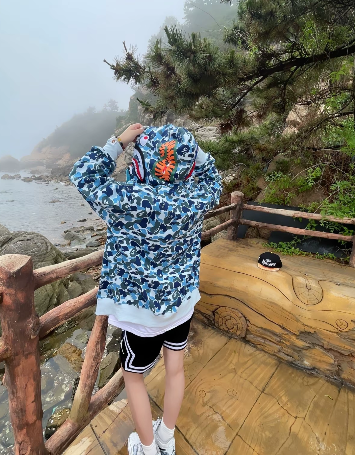 EM Sneakers BAPE ABC Camo Shark Full Zip Hoodie Blue & Pink & Green review 0