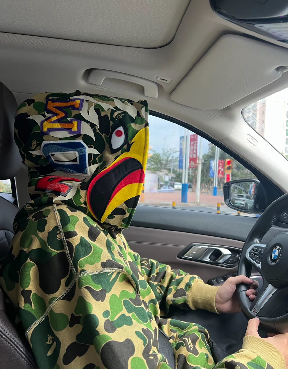 EM Sneakers BAPE ABC Camo Shark Full Zip Hoodie Blue & Pink & Green review 0