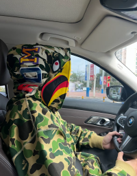 EM Sneakers BAPE ABC Camo Shark Full Zip Hoodie Blue & Pink & Green review 0