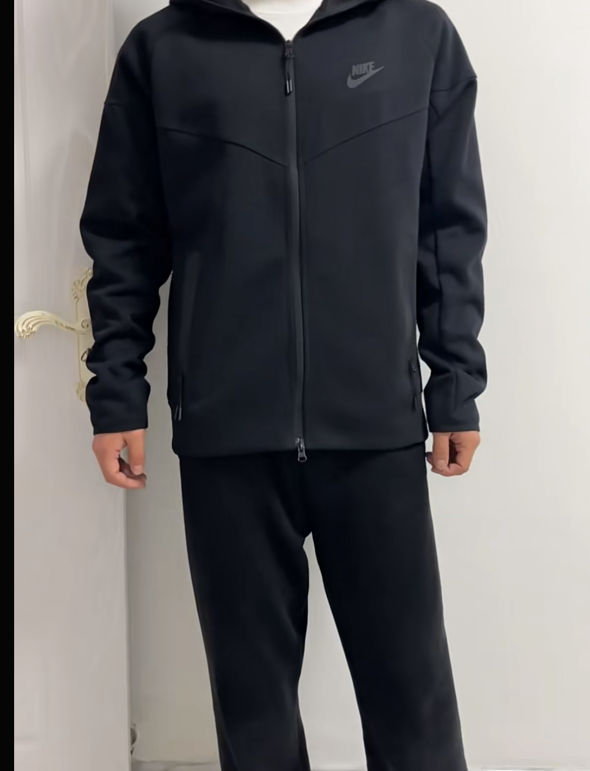 EM Sneakers Nike Sportswear Tech Fleece Full-Zip Hoodie & Joggers Set Dark Heather Black review 1