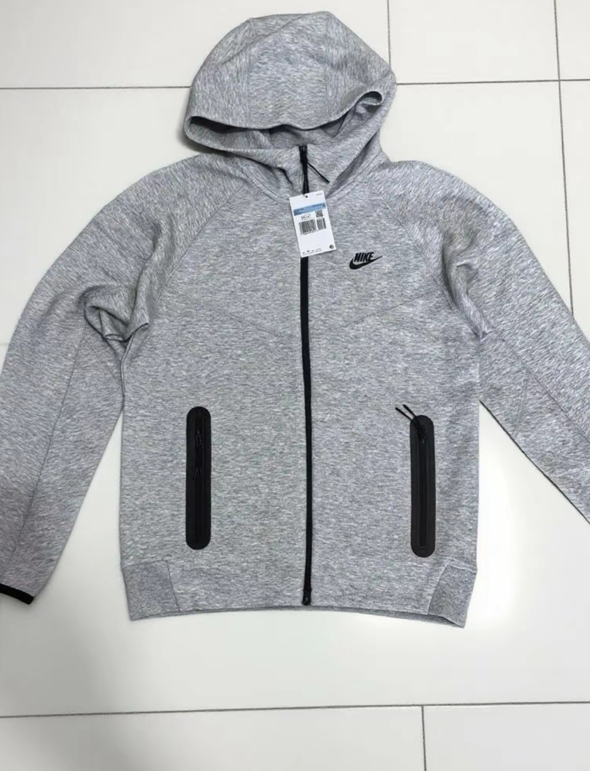EM Sneakers Nike Sportswear Tech Fleece Full-Zip Hoodie & Joggers Set Dark Heather Gray review 0