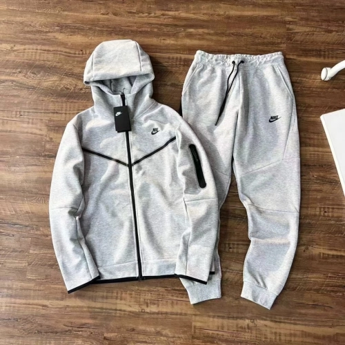 EM Sneakers Nike Sportswear Tech Fleece Full-Zip Hoodie & Joggers Set (FW24) Dark Grey Heather/Black review Samuel Alvarez