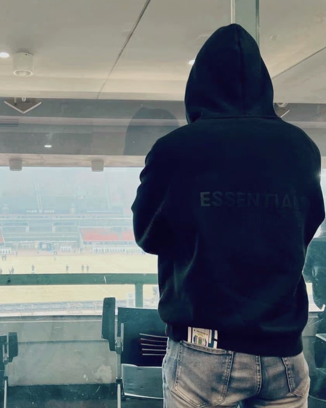 EM Sneakers Fear of God × Essentials Hoodie & Sweatpant Set -3519 Light Gray/Black/Dark Gray review Khilei Jacobs