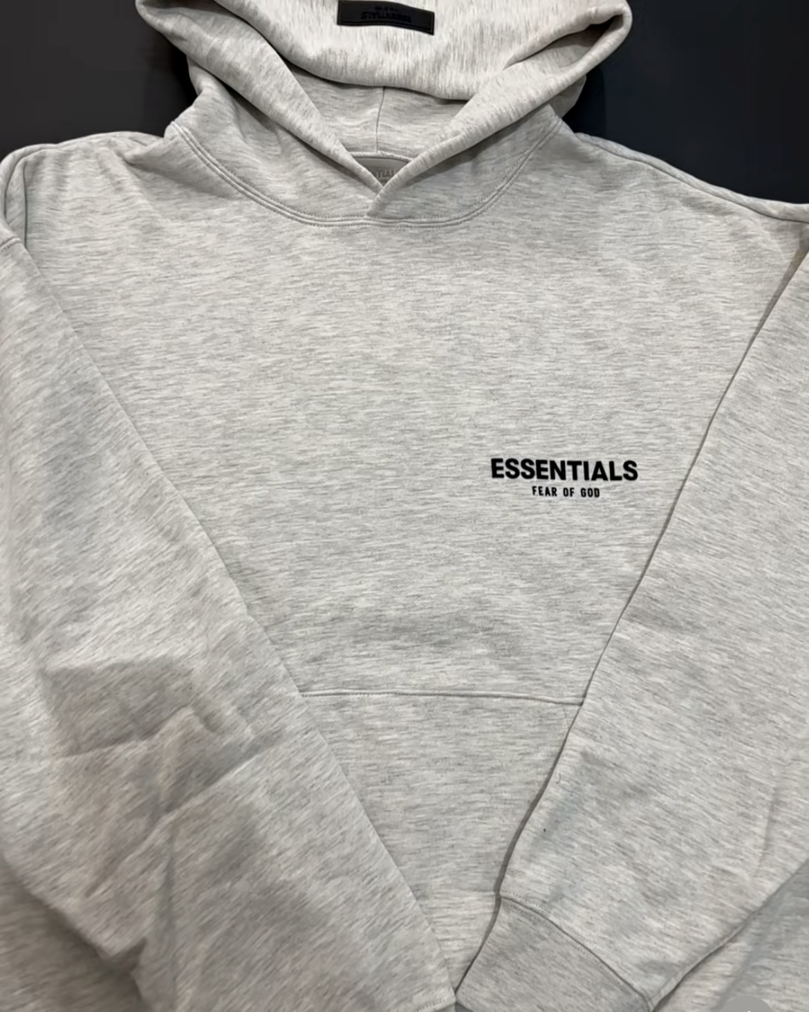 EM Sneakers Fear of God × Essentials Hoodie & Sweatpant Set -3519 Light Gray/Black/Dark Gray review Tony Friday 01