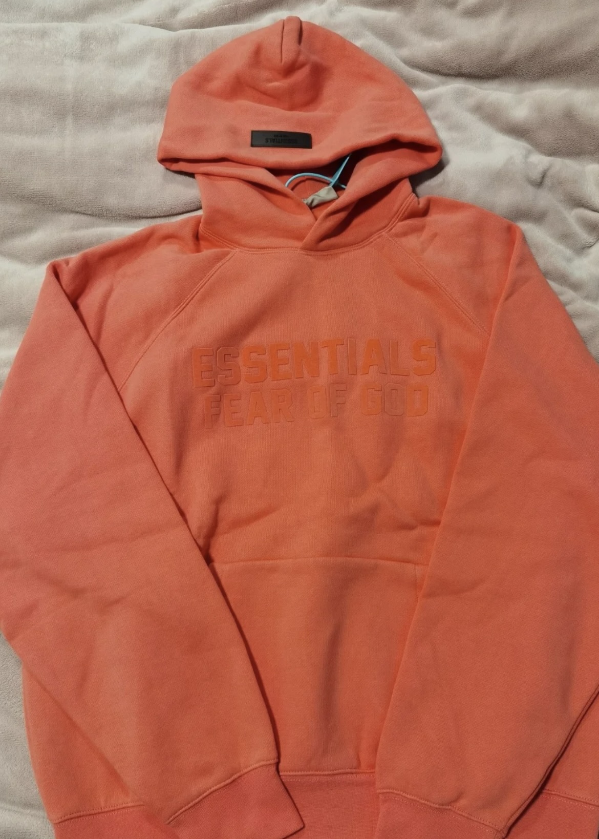 EM Sneakers Fear of God × Essentials Hoodie & Sweatpant Set -3521 White/Orange/Gray review AuDerrion Hambright 00