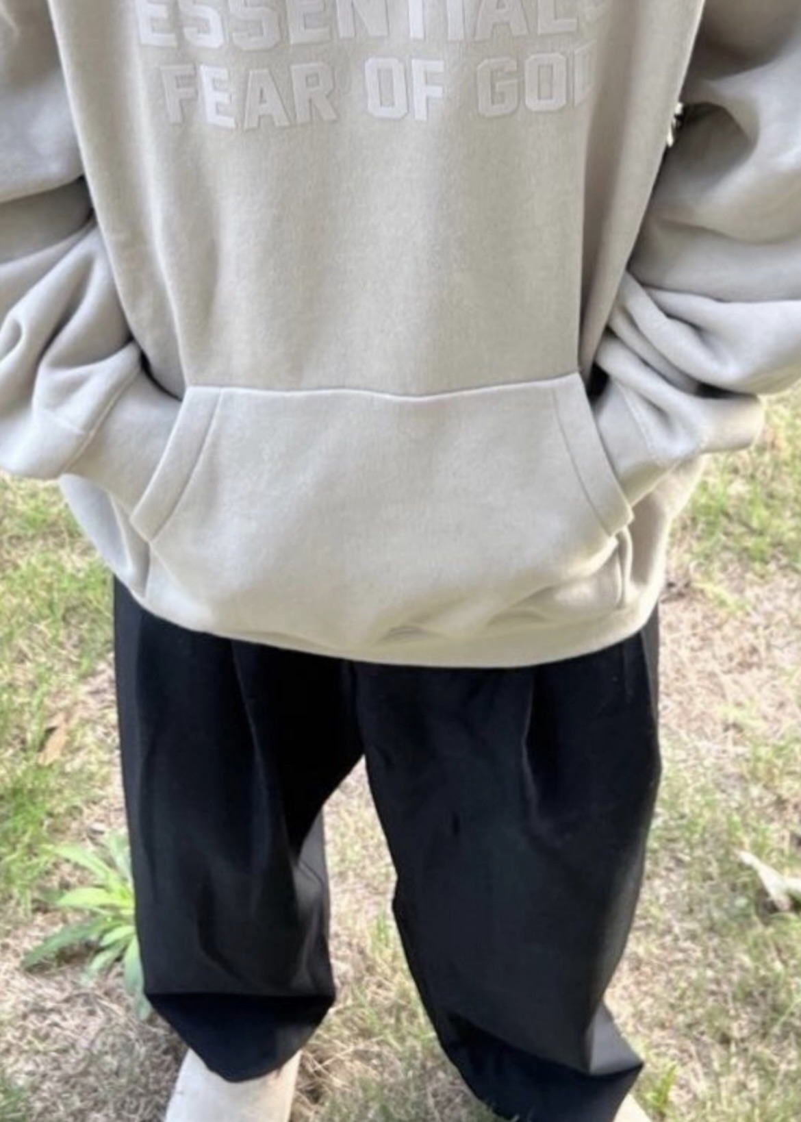 EM Sneakers Fear of God × Essentials Hoodie & Sweatpant Set -3521 White/Orange/Gray review Leo Sánchez 00