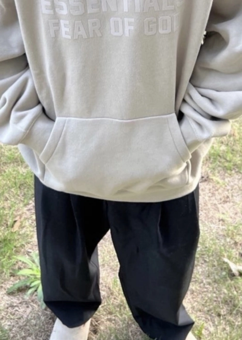 EM Sneakers Fear of God × Essentials Hoodie & Sweatpant Set -3521 White/Orange/Gray reviewed by