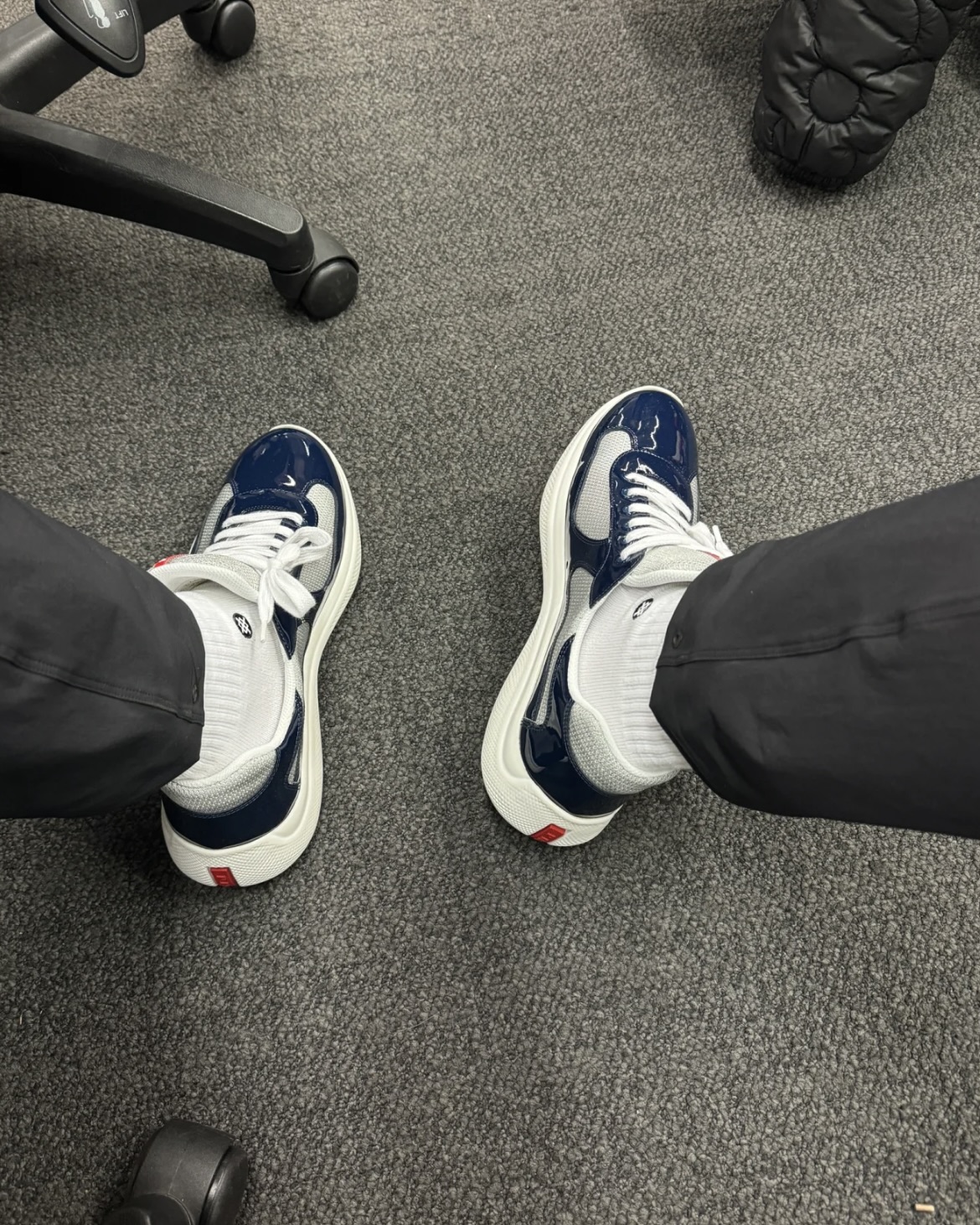 EM Sneakers Prada Americas Cup Royal Blue/Silver review 0