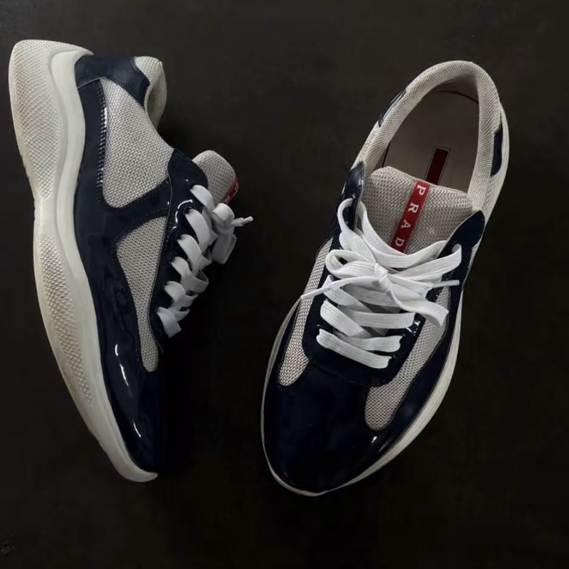 EM Sneakers Prada Americas Cup Royal Blue/Silver review 0