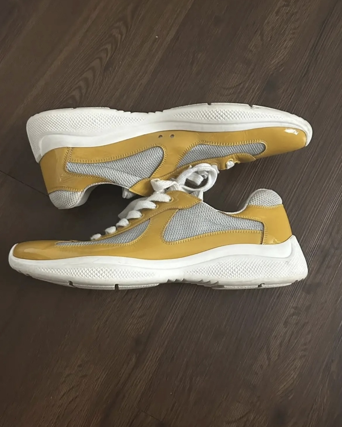 EM Sneakers Prada America's Cup sneakers Sunny Yellow/Silver review 0