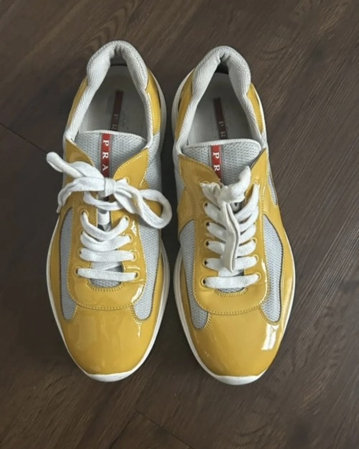 EM Sneakers Prada America's Cup sneakers Sunny Yellow/Silver review 1