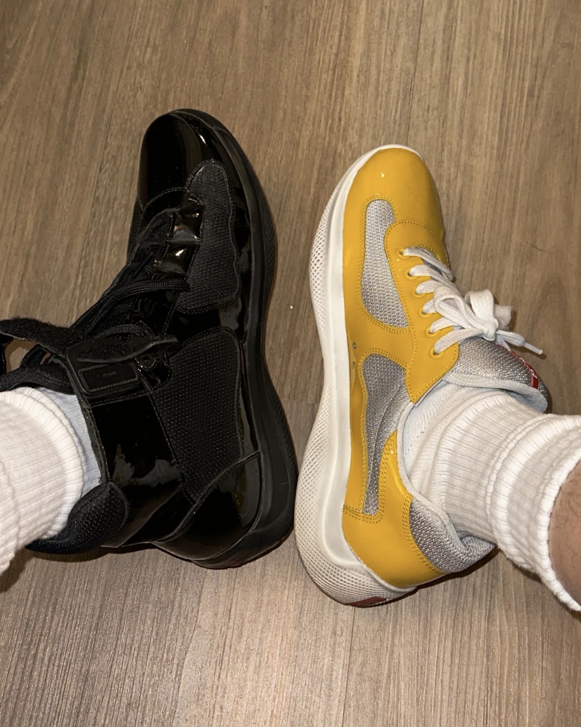 EM Sneakers Prada America's Cup sneakers Sunny Yellow/Silver review 0