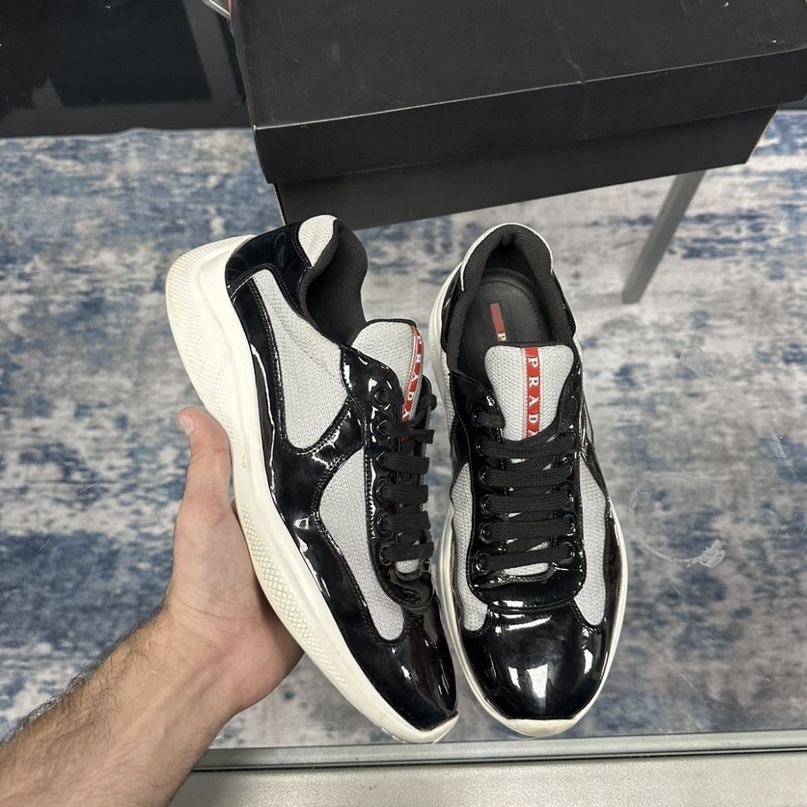 EM Sneakers Prada America's Cup Black and White review Carlos Anchico