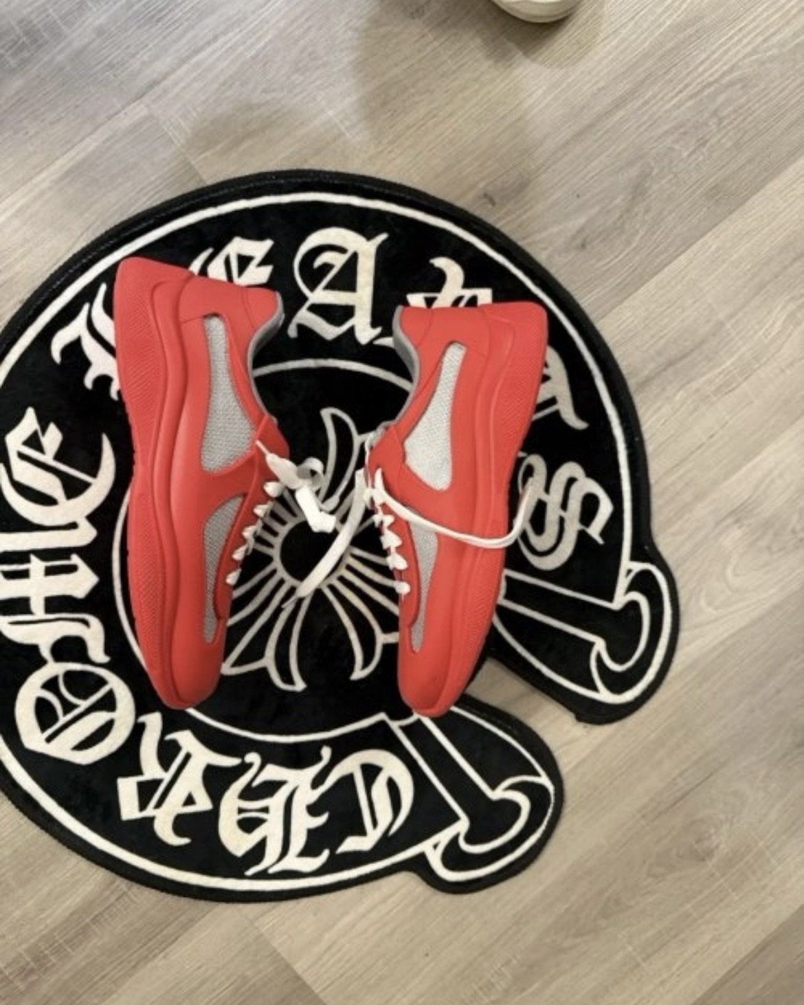 EM Sneakers Prada America's Cup Soft Rubber Red review Jahir Mateo 02