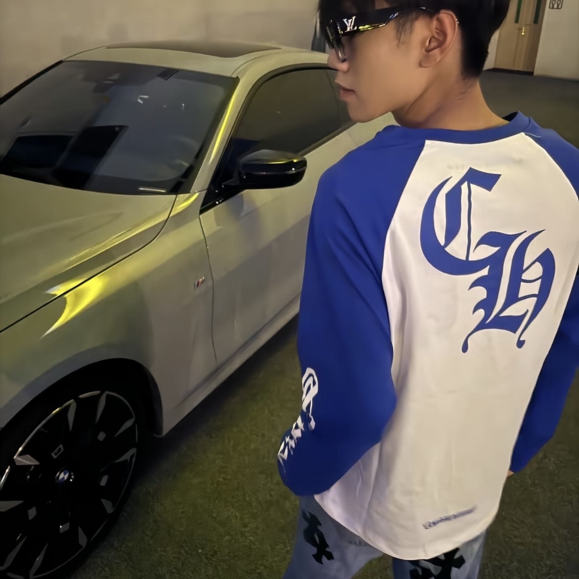 EM Sneakers Chrome Hearts Sanskrit Blue White Long Sleeve review Mahlia Parker