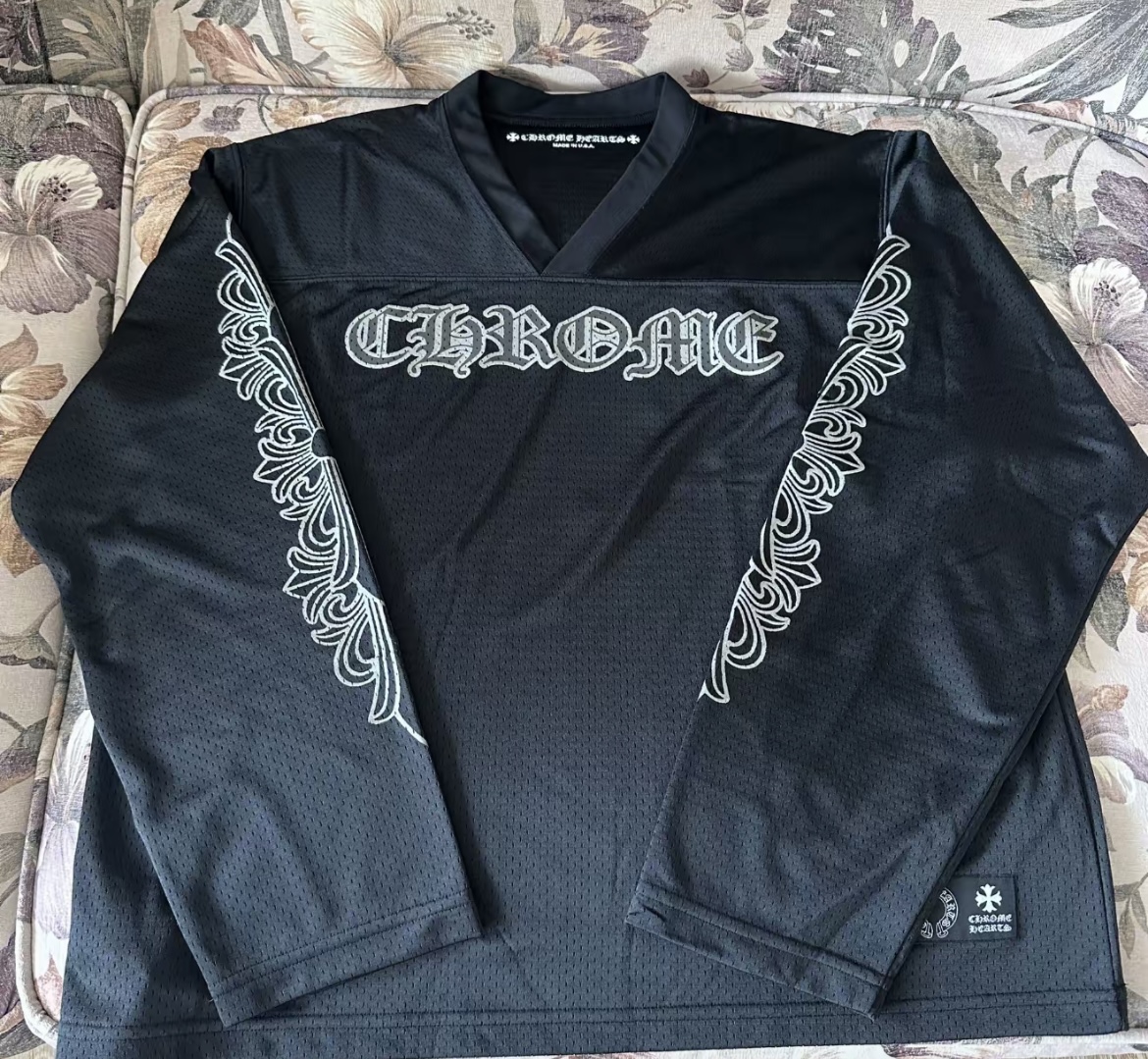 EM Sneakers Chrome Hearts Stadium Mesh L/S Long Sleeve Jersey Black review Zaudel Ramos 00