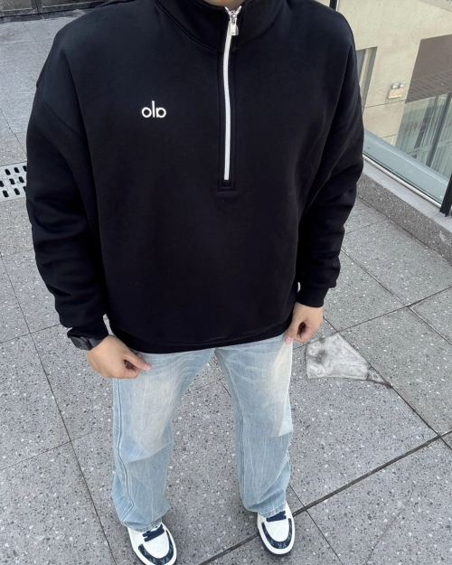 EM Sneakers Alo Yoga Accolade 1/4 Zip Pullover Black #K503 reviewed by