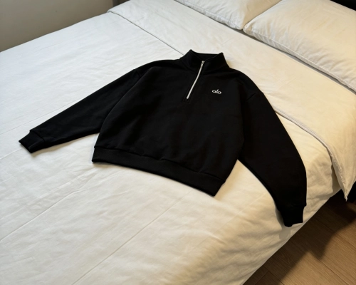 EM Sneakers Alo Yoga Accolade 1/4 Zip Pullover Black #K503 reviewed by