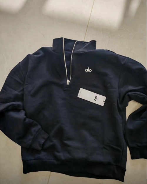EM Sneakers Alo Yoga Accolade 1/4 Zip Pullover Black #K503 reviewed by