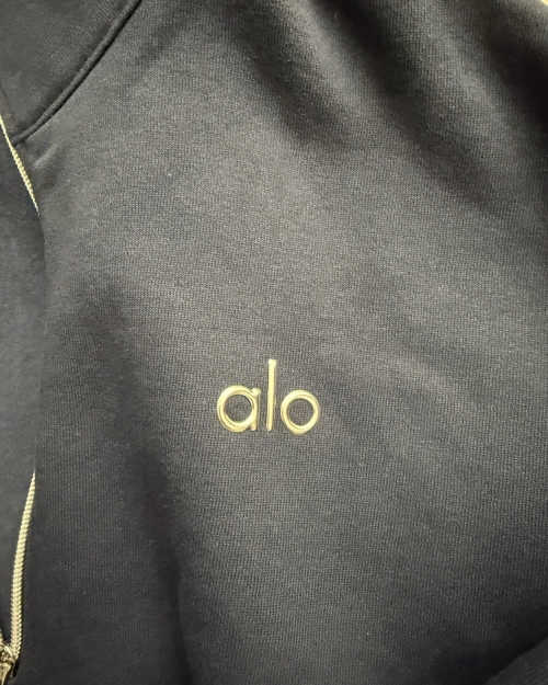 EM Sneakers Alo Yoga Accolade 1/4 Zip Pullover Black #K503 reviewed by