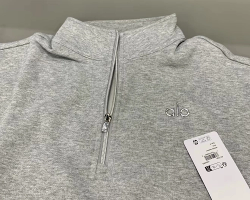 EM Sneakers Alo Yoga Accolade 1/4 Zip Pullover Gray #K503 reviewed by