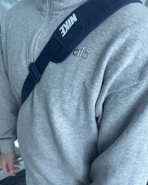 EM Sneakers Alo Yoga Accolade 1/4 Zip Pullover Gray #K503 reviewed by