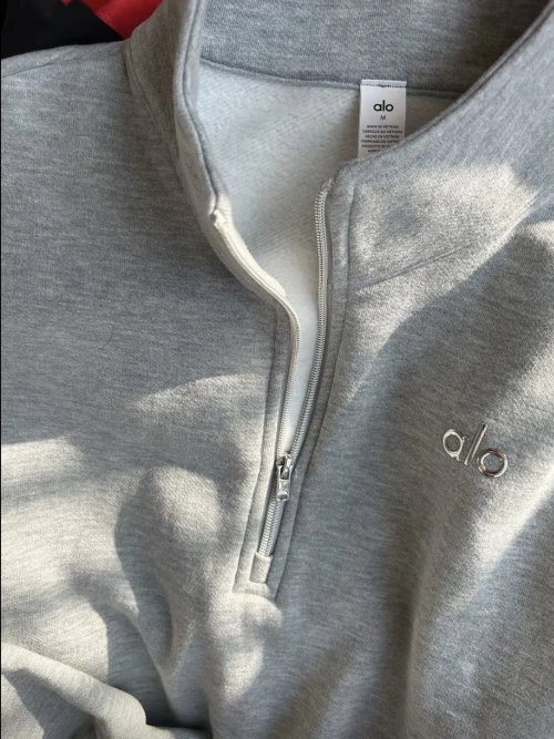 EM Sneakers Alo Yoga Accolade 1/4 Zip Pullover Gray #K503 reviewed by