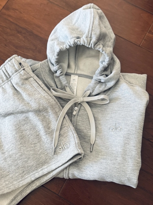 EM Sneakers Alo Yoga Accolade Full Zip Hoodie Athletic Heather Grey #K521 reviewed by