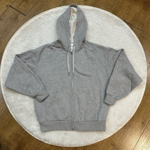 EM Sneakers Alo Yoga Accolade Full Zip Hoodie Athletic Heather Grey #K521 reviewed by