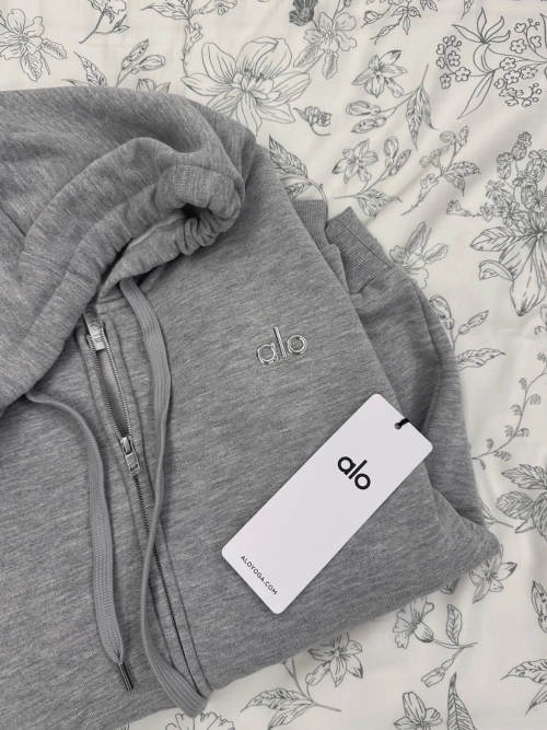EM Sneakers Alo Yoga Accolade Full Zip Hoodie Athletic Heather Grey #K521 reviewed by