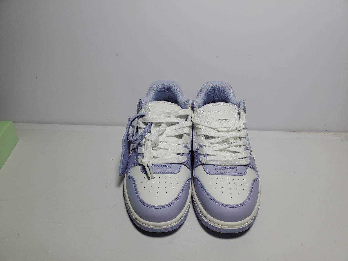 EM Sneakers QC Pictures | OFF-WHITE Out Of Office Calf Leather White Lilac